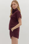 Scuba Front Zip Pullover TOP
