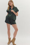 Scuba Front Zip Pullover TOP