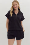 Scuba Front Zip Pullover TOP