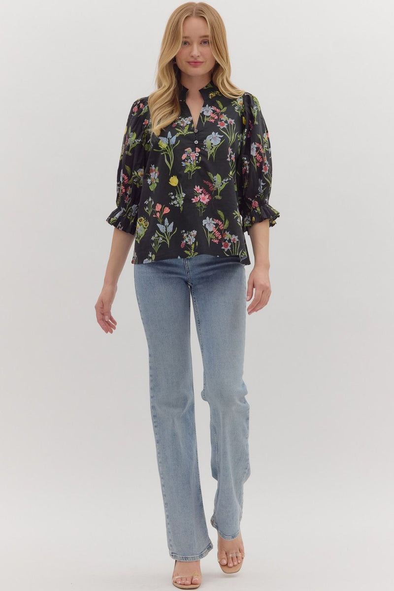 Botanical Blooms Blouse