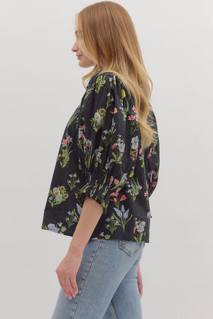 Botanical Blooms Blouse