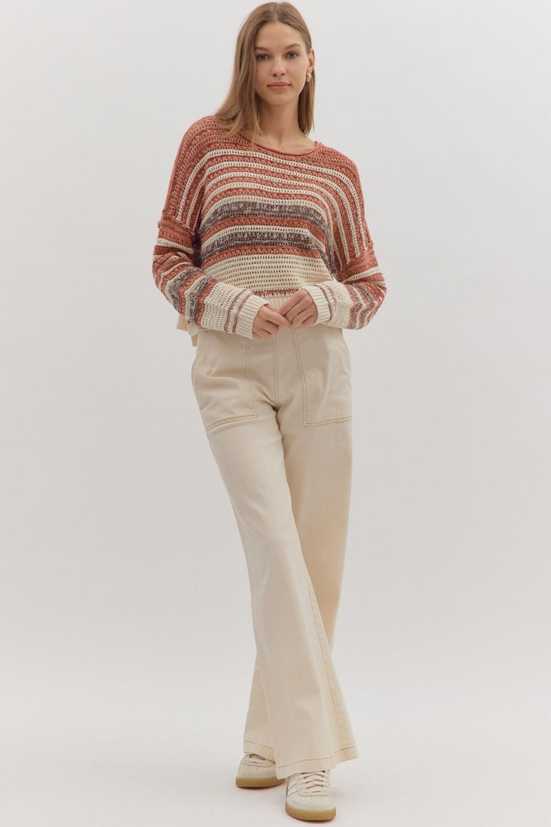 Stripe Long Sleeve Sweater