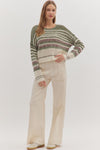 Stripe Long Sleeve Sweater