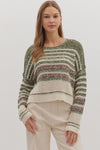 Stripe Long Sleeve Sweater
