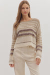 Stripe Long Sleeve Sweater