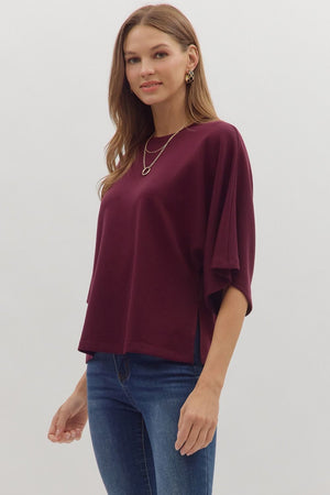 Scuba Bell Sleeve Top