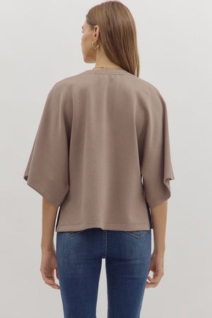 Scuba Bell Sleeve Top