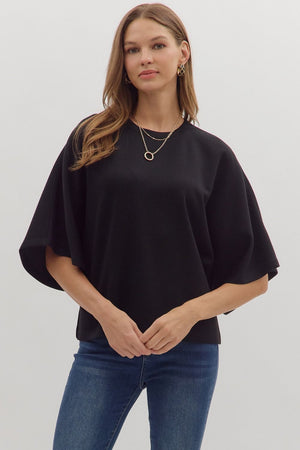 Scuba Bell Sleeve Top
