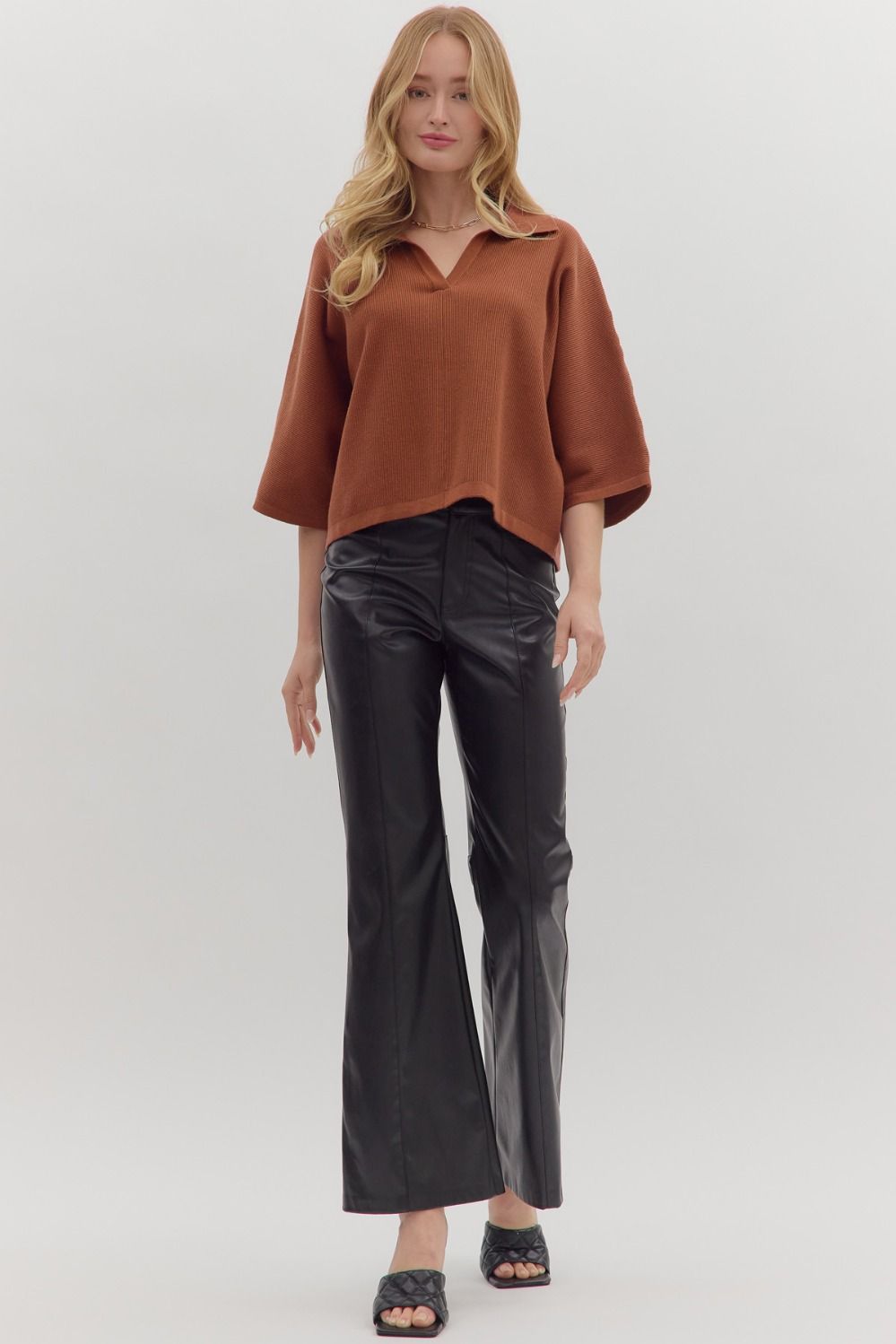 Bell Sleeve Vneck