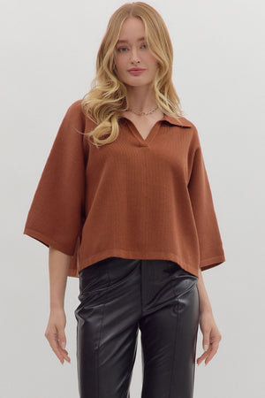 Bell Sleeve Vneck