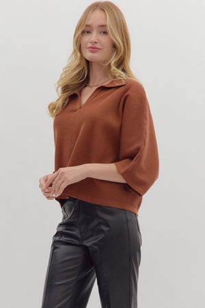 Bell Sleeve Vneck