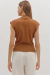 Bestselling Solid Cap Sleeve Mock Neck