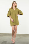 THML Olive textured dress FINAL SALE