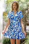 THML Blue Skies Drop Ruffle Dress