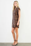THML Suede Cheetah Dress