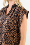 THML Suede Cheetah Dress