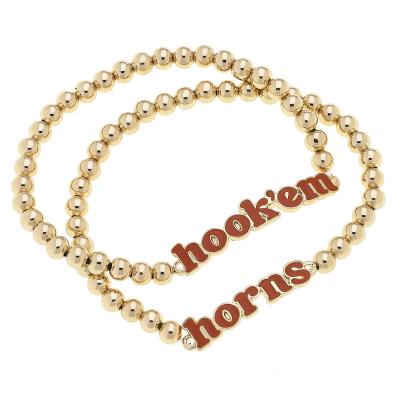Hook 'em Horns Bracelet Set