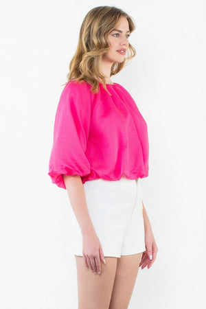 THML Puff Sleeve Bubble Blouse