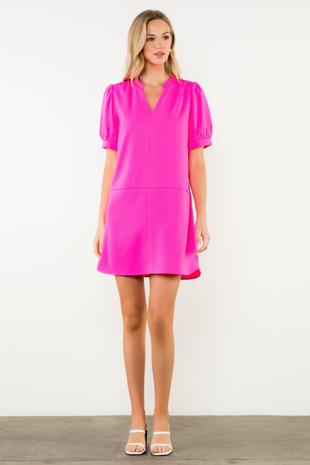 THML Hot Pink Shift Dress