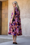 THML Back Tie Floral Midi