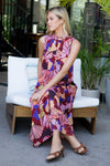 THML Back Tie Floral Midi
