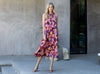 THML Back Tie Floral Midi