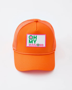 Orange Mahjong Hat