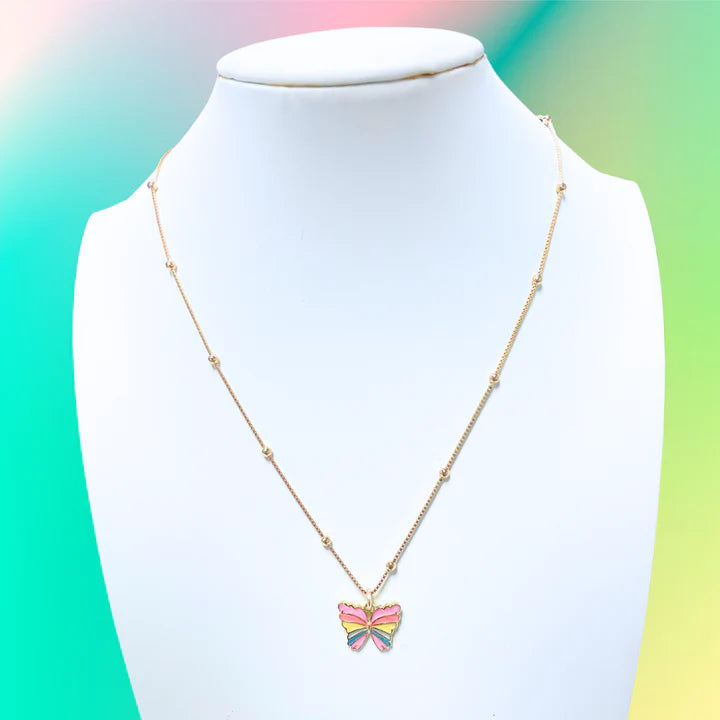 TS Pastel Butterfly Necklace