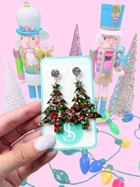 Taylor Shaye Silent Night Christmas Trees - Christmas Confetti