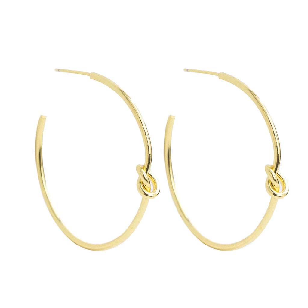 Delicate Knot Hoops