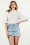 THML Textured detail blouse