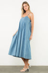 THML Denim Strap Midi