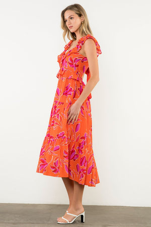 THML Orange Tropics Midi FINAL SALE