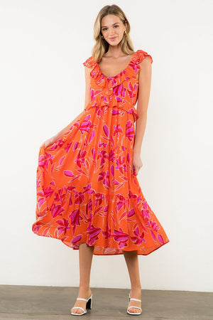 THML Orange Tropics Midi FINAL SALE