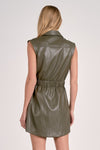 Elan Pleather Dress