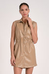 Elan Pleather Dress