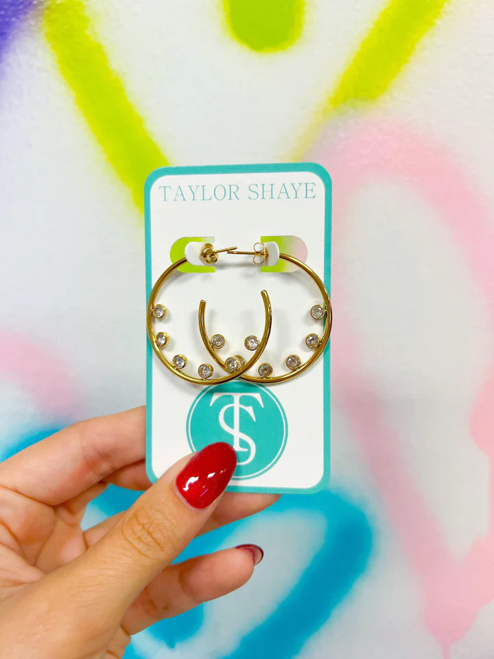 TS Jewel Hoops