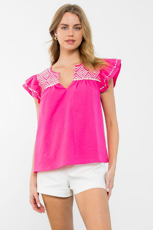 THML Pretty in Pink blouse