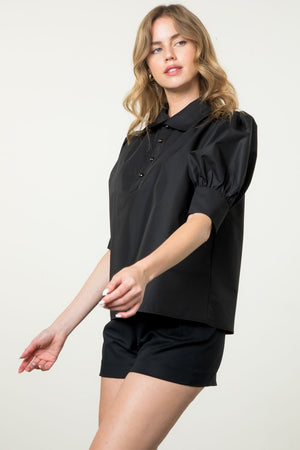 THML Collared button up blouse