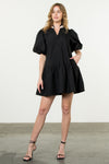 THML Puff sleeve dress BLACK