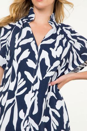 THML Navy Print Dress