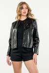 THML Button up leather jacket