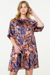 THML Fall Puff Sleeve dress