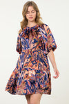 THML Fall Puff Sleeve dress