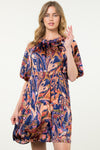 THML Fall Puff Sleeve dress