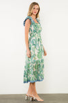 THML Smocked Flutter Sleeve Maxi