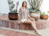 THML Neutral Paisley Blouse