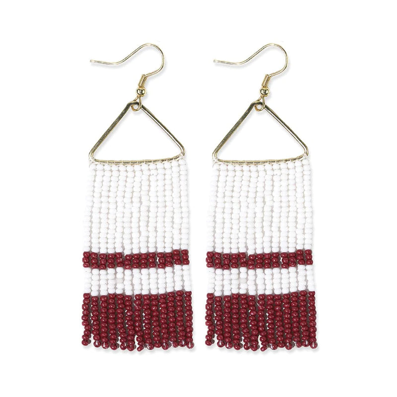 Ink and Alloy Whitney earrings maroon