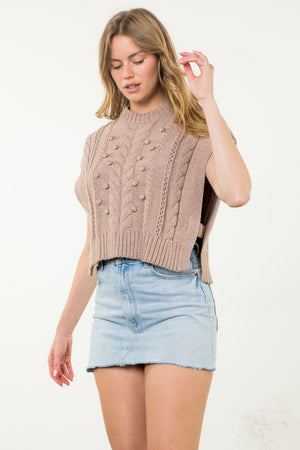 THML Poncho style sweater top