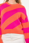 THML Asymmetrical Colorblock sweater